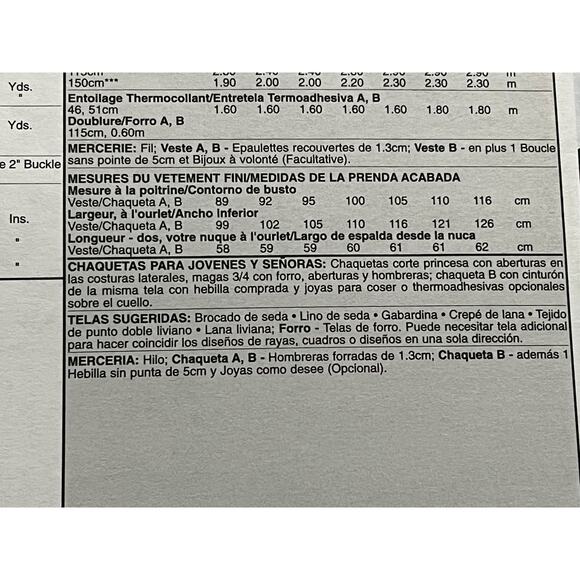 McCalls 5668 suit jacket sewing pattern Nacy Zieman size 8 10 12 14 16 18 20 - Picture 7 of 7